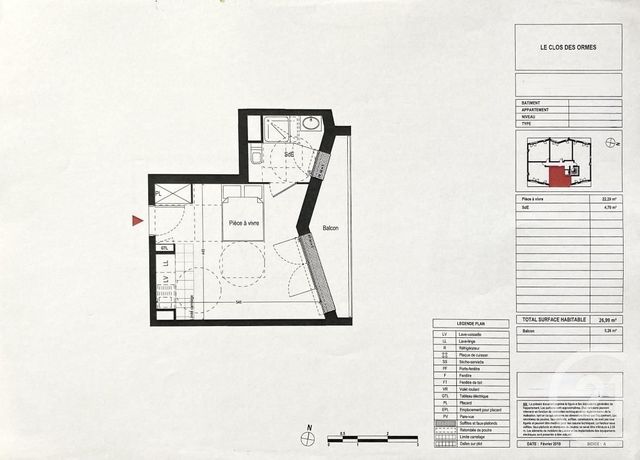 Appartement F1 à louer - 1 pièce - 26.99 m2 - BUSSY ST GEORGES - 77 - ILE-DE-FRANCE - Century 21 Agence Parc Avenue