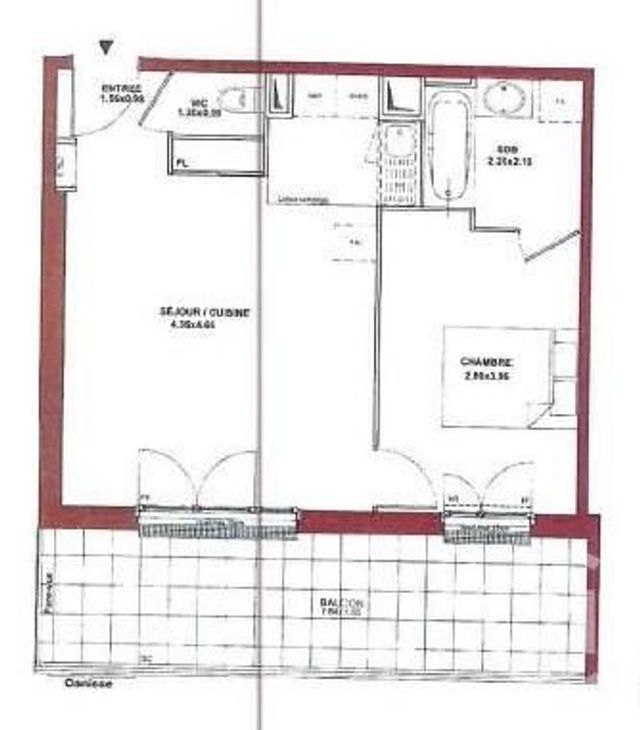 Appartement F2 à louer - 2 pièces - 42.72 m2 - BUSSY ST GEORGES - 77 - ILE-DE-FRANCE - Century 21 Agence Parc Avenue